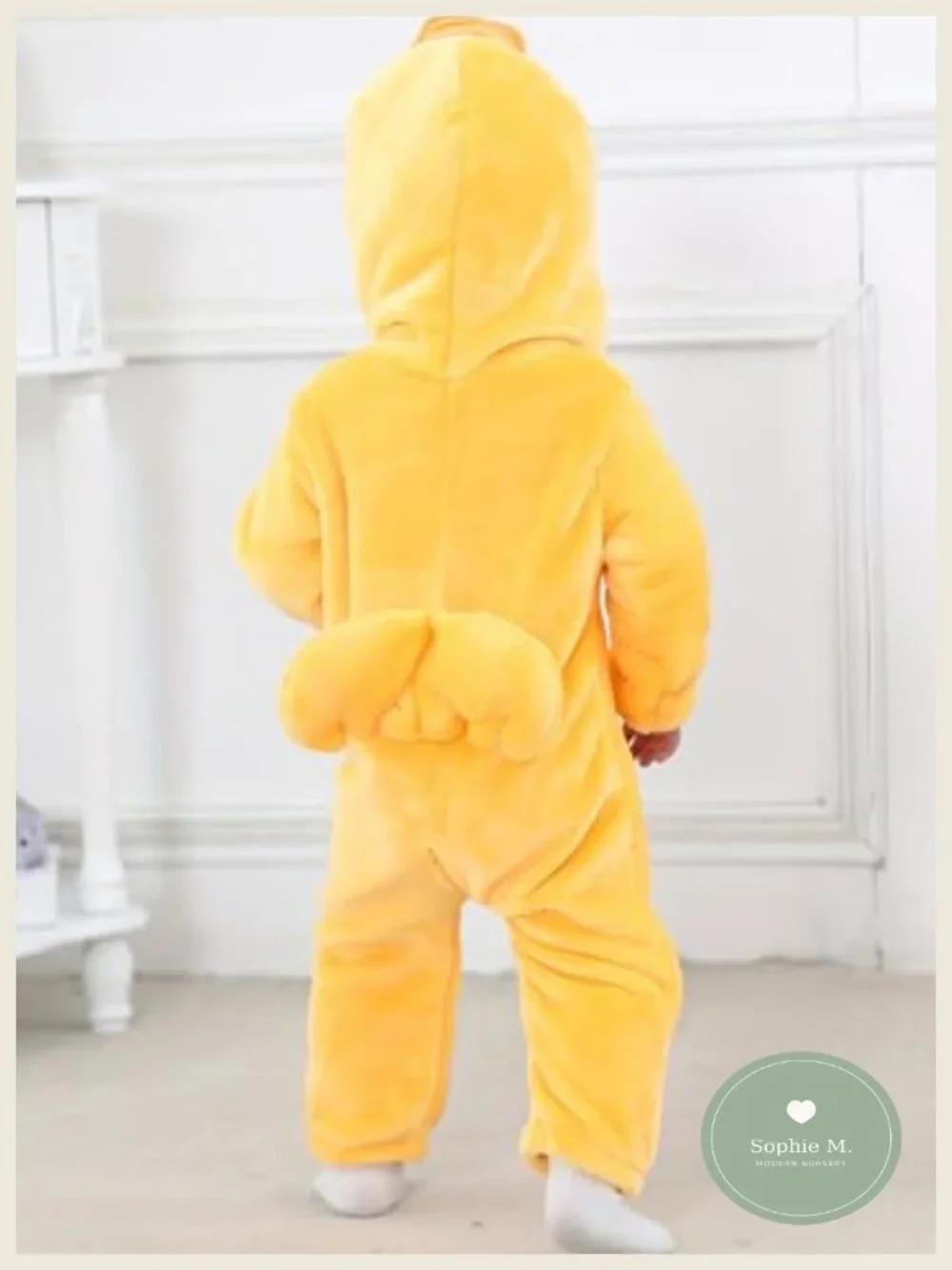 Duck Hooded Romper Baby Costume Animal Onesie Toddler Flannel Romper